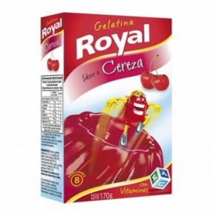 GELATINA ROYAL EN CAJA 170G 8 PORCIONES -CEREZA