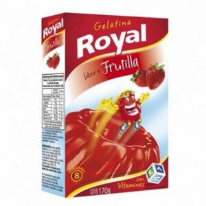 GELATINA ROYAL EN CAJA 170G 8 PORCIONES - FRUTILLA