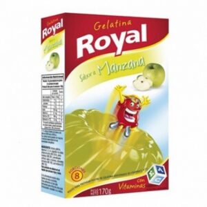 GELATINA ROYAL EN CAJA 170G 8 PORCIONES - MANZANA
