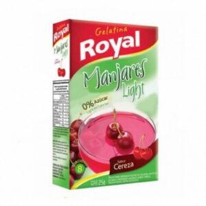GELATINA ROYAL LIGHT DE 25G - CEREZA