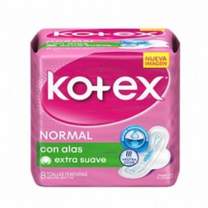 TOALLA KOTEX NORMAL CON ALAS X 8 UNIDADES