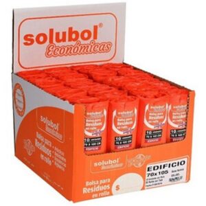 BOLSA DE RESIDUO 70X105 SOLUBOL CAJA 10/35 - NARANJA