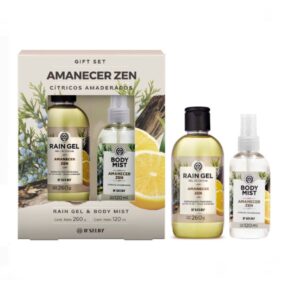Estuche Rain Gel Para Ducha 260 Gr + Body Mist 120 Ml Amanecer Zen